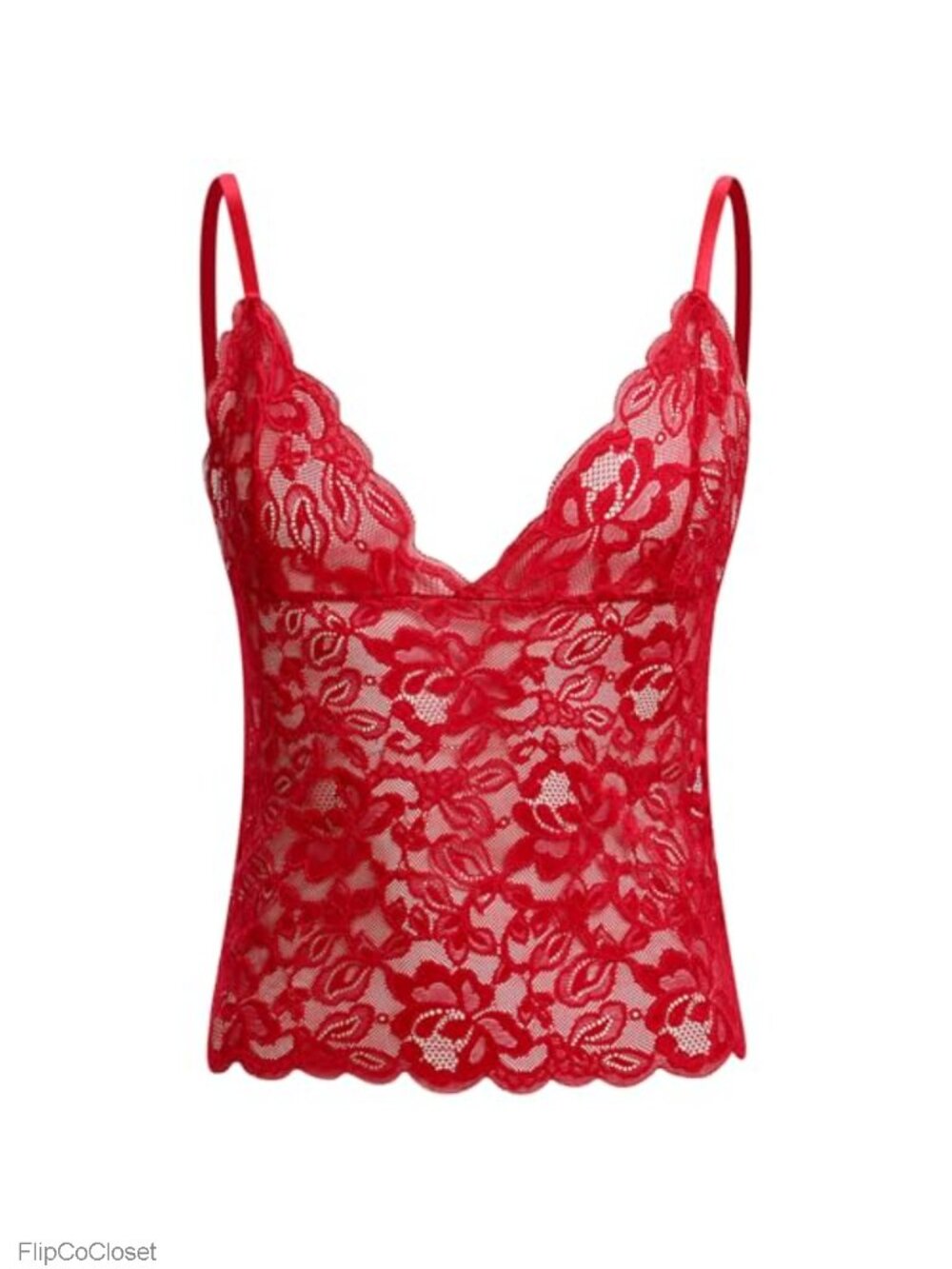 Mens Sheer Lace Cami Top Floral Sleeveless V-Neck Ruffle Crossdressing